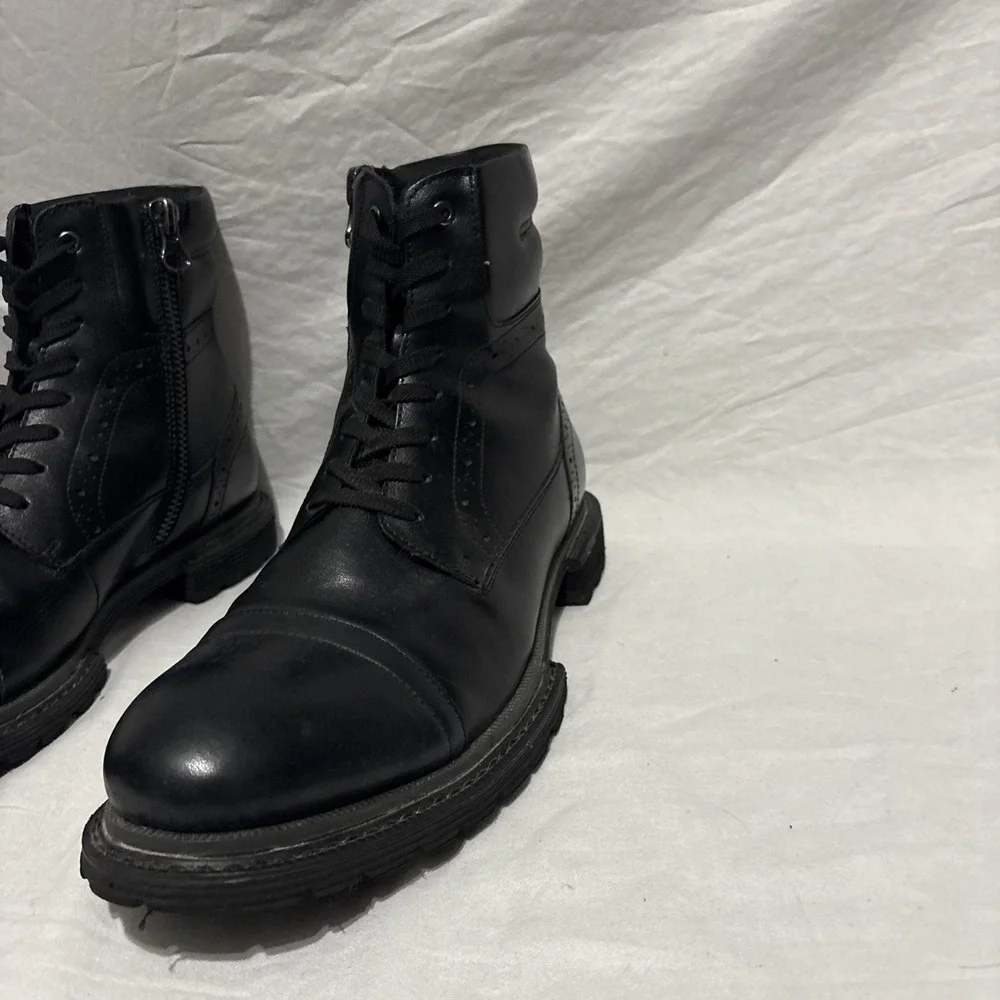 INC International Tull Cap-Toe Boots Shoes‎ BLACK  Shoes SZ 10